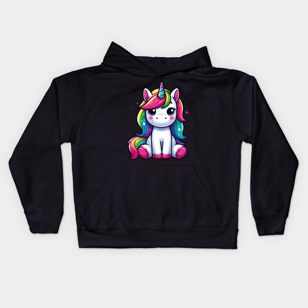 Unicorn S01 D07 Kids Hoodie by Houerd